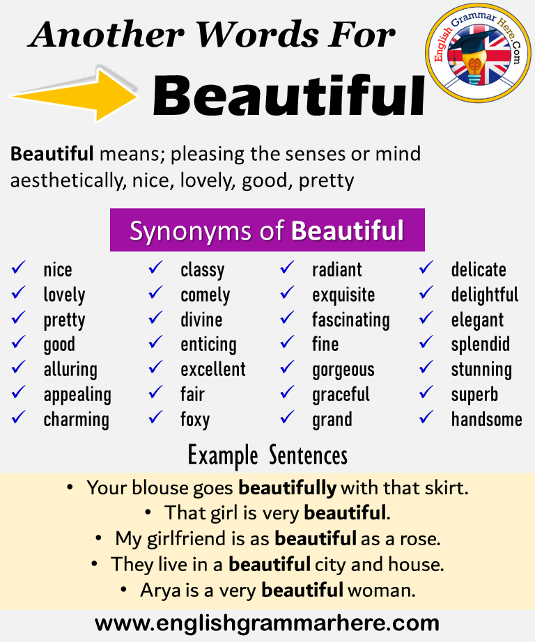 110+ Synonyms for Beautiful with Examples